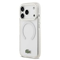 Lacoste Lacoste iPhone 17 Pro Max/iPhone 18 Pro Max Coque arrière MagSafe Finition dépolie - Blanc