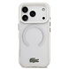 Lacoste Lacoste iPhone 17 Pro Max Backcover hoesje - MagSafe - Frosted Finish - Wit Lacoste Lacoste iPhone 17 Pro Max Backcover hoesje - MagSafe - Frosted Finish - Wit