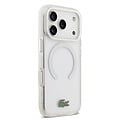 Lacoste Lacoste iPhone 17 Pro Max/iPhone 18 Pro Max Coque arrière MagSafe Finition dépolie - Blanc