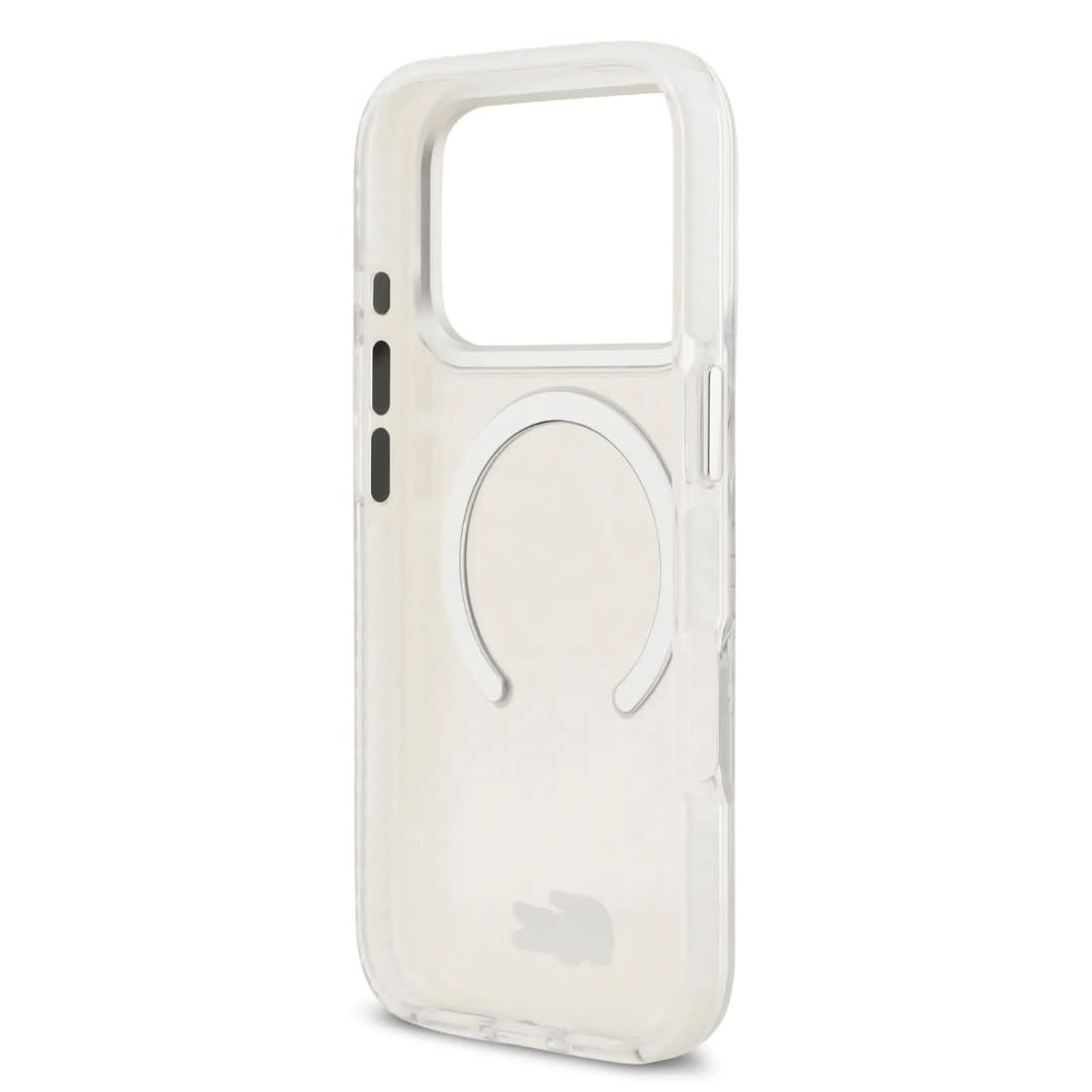 Lacoste Lacoste iPhone 17 Pro Max Backcover hoesje - MagSafe - Frosted Finish - Wit, foto 6 van 6