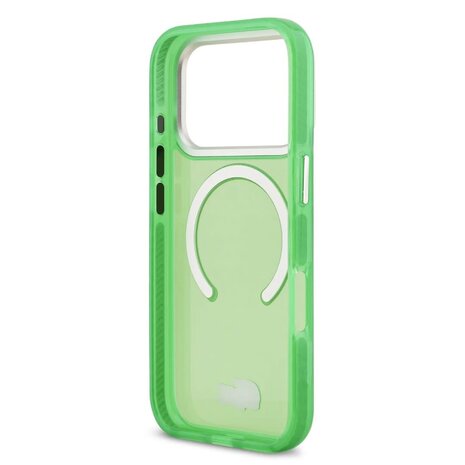Lacoste Lacoste iPhone 17 Pro Back-Cover hul - MagSafe - Transparent Case With Frosted Finish - Grün Lacoste Lacoste iPhone 17 Pro Back-Cover hul - MagSafe - Transparent Case With Frosted Finish - Grün