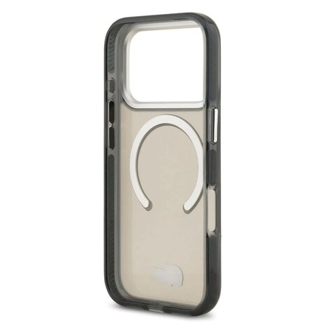 Lacoste Lacoste iPhone 17 Pro Back-Cover hul - MagSafe - Transparent Case With Frosted Finish - Grau Lacoste Lacoste iPhone 17 Pro Back-Cover hul - MagSafe - Transparent Case With Frosted Finish - Grau