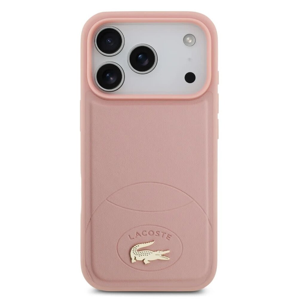Lacoste Lacoste iPhone 17 Pro Back-Cover hul - MagSafe - Bliss Design - Rosa Lacoste Lacoste iPhone 17 Pro Back-Cover hul - MagSafe - Bliss Design - Rosa