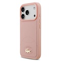Lacoste Lacoste iPhone 17 Pro/iPhone 18 Pro Coque arrière MagSafe Design Bliss - Rose