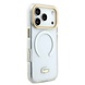 Lacoste Lacoste iPhone 17 Pro Back cover case - MagSafe - Transparent Case With Frosted Finish - Gold Edge - White Lacoste Lacoste iPhone 17 Pro Back cover case - MagSafe - Transparent Case With Frosted Finish - Gold Edge - White
