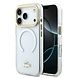 Lacoste Lacoste iPhone 17 Pro Back cover case - MagSafe - Transparent Case With Frosted Finish - Gold Edge - White Lacoste Lacoste iPhone 17 Pro Back cover case - MagSafe - Transparent Case With Frosted Finish - Gold Edge - White