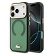 Lacoste Lacoste iPhone 17 Pro Max Backcover hoesje - MagSafe - Transparent Case With Frosted Finish - Gold Edge - Groen Lacoste Lacoste iPhone 17 Pro Max Backcover hoesje - MagSafe - Transparent Case With Frosted Finish - Gold Edge - Groen