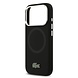Lacoste Lacoste iPhone 17 Pro Back cover coque - MagSafe - Metal Logo - Noir