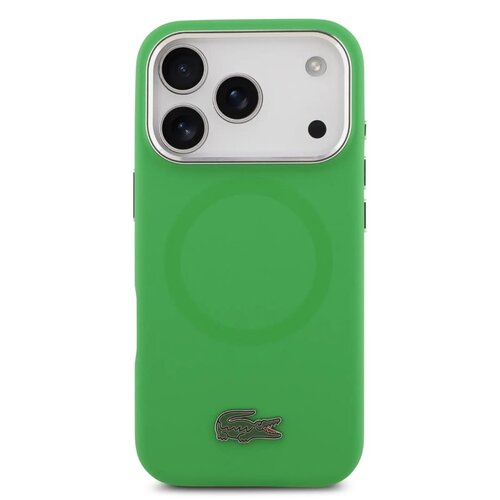 Lacoste Lacoste iPhone 17 Pro/iPhone 18 Pro Back Cover MagSafe Metal Logo - Green