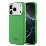 Lacoste Lacoste iPhone 17 Pro Back cover case - MagSafe - Metal Logo - Green Lacoste Lacoste iPhone 17 Pro Back cover case - MagSafe - Metal Logo - Green