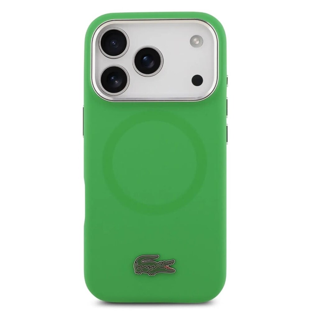Lacoste Lacoste iPhone 17 Pro Max Back-Cover hul - MagSafe - Metal Logo - Grün