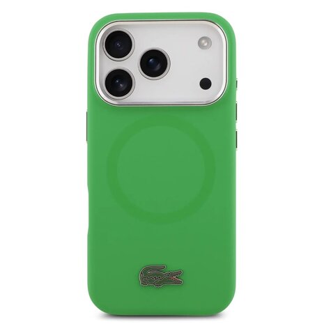 Lacoste Lacoste iPhone 17 Pro Max Back cover case - MagSafe - Metal Logo - Green
