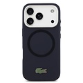 Lacoste Lacoste iPhone 17 Pro/iPhone 18 Pro Handyhülle MagSafe Metalllogo - Marineblau
