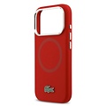 Lacoste Lacoste iPhone 17 Pro/iPhone 18 Pro Back Cover MagSafe Metal Logo - Red