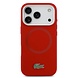 Lacoste Lacoste iPhone 17 Pro Max Back cover coque - MagSafe - Metal Logo - Rouge Lacoste Lacoste iPhone 17 Pro Max Back cover coque - MagSafe - Metal Logo - Rouge