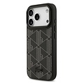 Lacoste Lacoste iPhone 17 Pro/iPhone 18 Pro Coque arrière MagSafe Logo monogramme avec support caméra - Noir