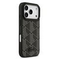 Lacoste Lacoste iPhone 17 Pro/iPhone 18 Pro Coque arrière MagSafe Logo monogramme avec support caméra - Noir