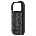 Lacoste Lacoste iPhone 17 Pro/iPhone 18 Pro Coque arrière MagSafe Logo monogramme avec support caméra - Noir