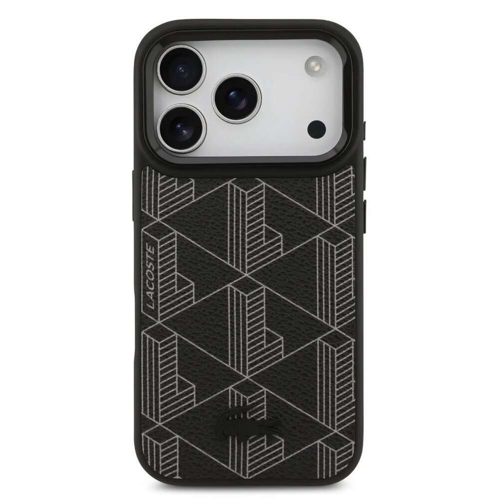 Lacoste Lacoste iPhone 17 Pro Max Back cover coque - MagSafe - Nomogramme Logo with Camera Stand - Noir Lacoste Lacoste iPhone 17 Pro Max Back cover coque - MagSafe - Nomogramme Logo with Camera Stand - Noir