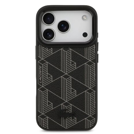 Lacoste Lacoste iPhone 17 Pro Max Back cover coque - MagSafe - Nomogramme Logo with Camera Stand - Noir Lacoste Lacoste iPhone 17 Pro Max Back cover coque - MagSafe - Nomogramme Logo with Camera Stand - Noir