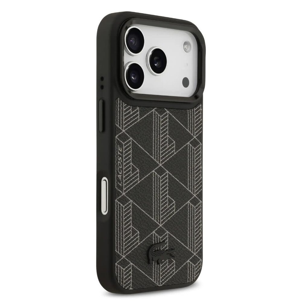 Lacoste Lacoste iPhone 17 Pro Max Back cover coque - MagSafe - Nomogramme Logo with Camera Stand - Noir Lacoste Lacoste iPhone 17 Pro Max Back cover coque - MagSafe - Nomogramme Logo with Camera Stand - Noir