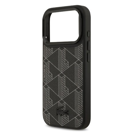 Lacoste Lacoste iPhone 17 Pro Max Back cover coque - MagSafe - Nomogramme Logo with Camera Stand - Noir Lacoste Lacoste iPhone 17 Pro Max Back cover coque - MagSafe - Nomogramme Logo with Camera Stand - Noir