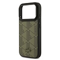 Lacoste Lacoste iPhone 17 Pro/iPhone 18 Pro Coque arrière MagSafe Logo monogramme avec support caméra - Vert