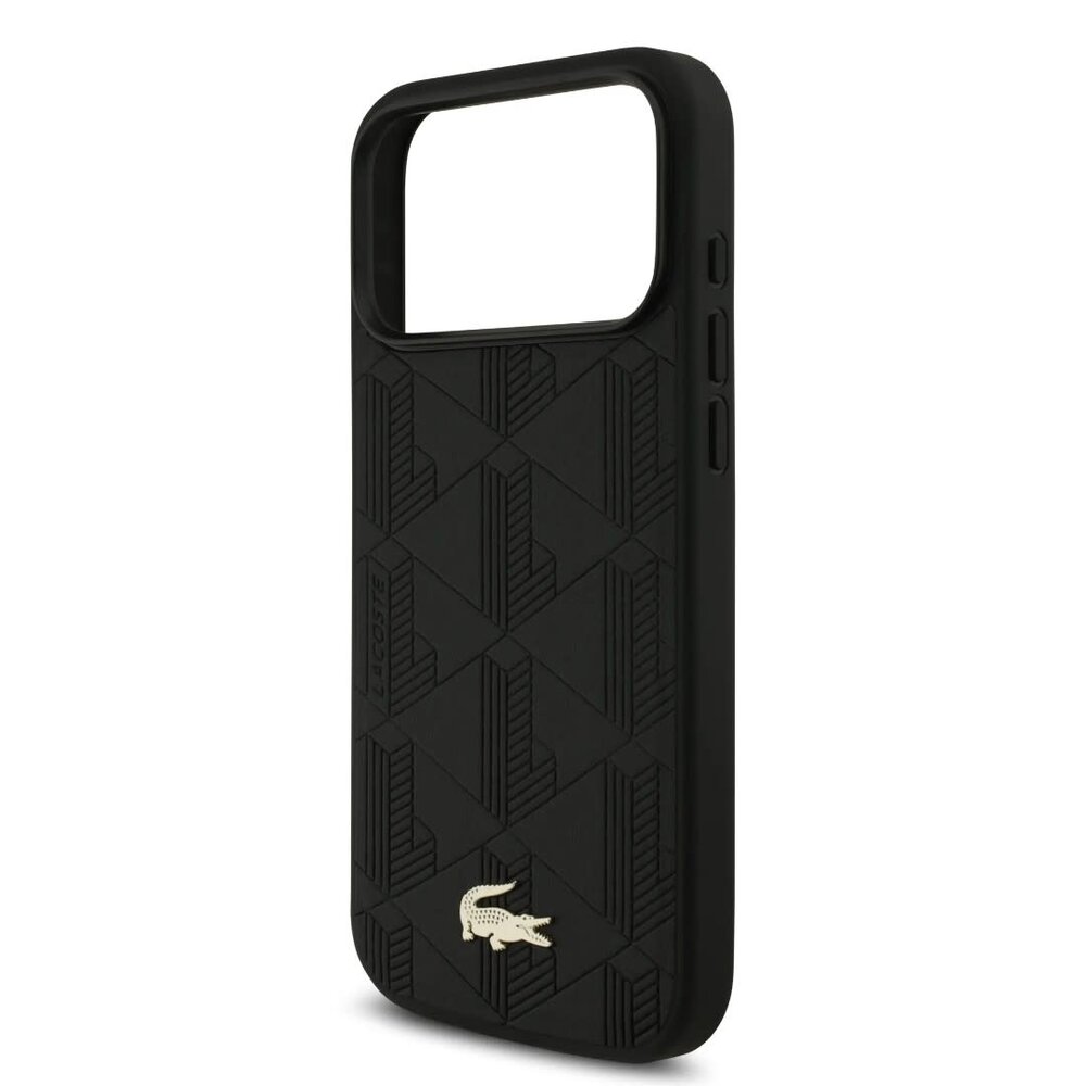 Lacoste Lacoste iPhone 17 Pro Max Back cover coque - MagSafe - Nomogramme Logo with Camera Stand - Noir Lacoste Lacoste iPhone 17 Pro Max Back cover coque - MagSafe - Nomogramme Logo with Camera Stand - Noir
