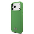 Lacoste Lacoste iPhone 17 Pro Max/iPhone 18 Pro Max Coque arrière MagSafe Logo Petit Piqué iconique - Vert