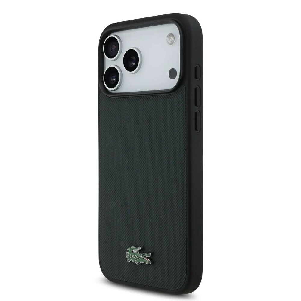 Lacoste Lacoste iPhone 17 Pro Max Backcover hoesje - MagSafe - Iconic Petit Pique Logo - Groen Lacoste Lacoste iPhone 17 Pro Max Backcover hoesje - MagSafe - Iconic Petit Pique Logo - Groen