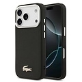 Lacoste Lacoste iPhone 17 Pro/iPhone 18 Pro Coque arrière MagSafe Logo crocodile en pin - Noir