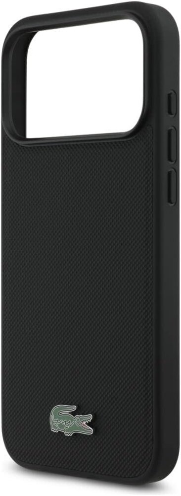 Lacoste Lacoste iPhone 17 Pro Max Back cover case - MagSafe - Iconic Petit Pique Logo - Black Lacoste Lacoste iPhone 17 Pro Max Back cover case - MagSafe - Iconic Petit Pique Logo - Black