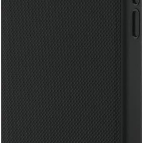 Lacoste Lacoste iPhone 17 Pro Max/iPhone 18 Pro Max Coque arrière MagSafe Logo Petit Piqué iconique - Noir