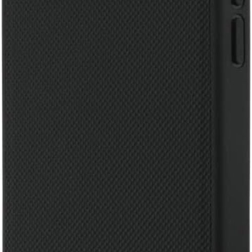 Lacoste Lacoste iPhone 17 Pro Max/iPhone 18 Pro Max Coque arrière MagSafe Logo Petit Piqué iconique - Noir