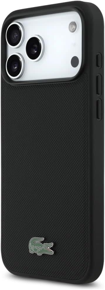 Lacoste Lacoste iPhone 17 Pro Max Backcover hoesje - MagSafe - Iconic Petit Pique Logo - Zwart, foto 2 van 6