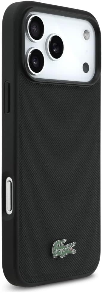 Lacoste Lacoste iPhone 17 Pro Max Backcover hoesje - MagSafe - Iconic Petit Pique Logo - Zwart, foto 4 van 6