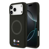 BMW BMW iPhone 17 Pro Max Back cover coque - MagSafe - Liquid Silicone Case With Metal Logos - Noir BMW BMW iPhone 17 Pro Max Back cover coque - MagSafe - Liquid Silicone Case With Metal Logos - Noir