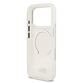 Lacoste Lacoste iPhone 17 Pro/iPhone 18 Pro Coque arrière MagSafe Finition dépolie - Blanc