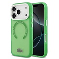 Lacoste Lacoste iPhone 17 Pro/iPhone 18 Pro Coque arrière MagSafe Finition transparente et dépolie - Vert