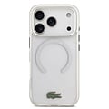 Lacoste Lacoste iPhone 17 Pro Max/iPhone 18 Pro Max Coque arrière MagSafe Finition dépolie - Blanc