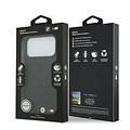 BMW BMW iPhone 17 Pro Max/iPhone 18 Pro Max Handyhülle MagSafe Leder mit Sitzdesign Metalllogos - Schwarz