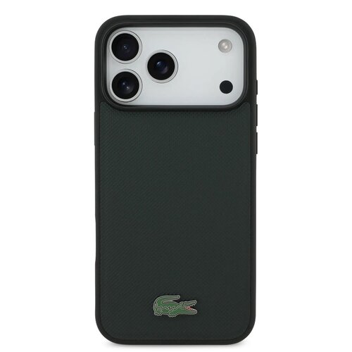 Lacoste Lacoste iPhone 17 Pro Max/iPhone 18 Pro Max Coque arrière MagSafe Logo Petit Piqué iconique - Vert