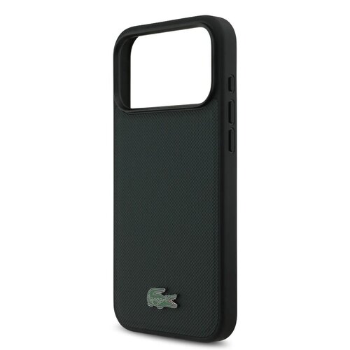 Lacoste Lacoste iPhone 17 Pro Max/iPhone 18 Pro Max Coque arrière MagSafe Logo Petit Piqué iconique - Vert