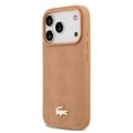 Lacoste Lacoste iPhone 17 Pro/iPhone 18 Pro Handyhülle MagSafe Monogramm-Print mit goldfarbenem Logo - Rosa