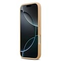 Lacoste Lacoste iPhone 17 Pro/iPhone 18 Pro Coque arrière MagSafe Imprimé monogramme avec logo doré - Beige