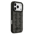 Lacoste Lacoste iPhone 17 Pro Max/iPhone 18 Pro Max Coque arrière MagSafe Logo monogramme avec support caméra - Noir