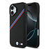 BMW iPhone 17 Back cover coque - MagSafe - PU Leather Case With Tricolor Slanted Stripes & Metal Logos - Noir BMW iPhone 17 Back cover coque - MagSafe - PU Leather Case With Tricolor Slanted Stripes & Metal Logos - Noir