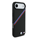 BMW BMW iPhone 17 Air Back cover case - MagSafe - PU Leather Case With Tricolor Slanted Stripes & Metal Logos - Black BMW BMW iPhone 17 Air Back cover case - MagSafe - PU Leather Case With Tricolor Slanted Stripes & Metal Logos - Black
