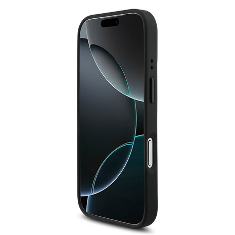 BMW BMW iPhone 17 Pro Back cover coque - MagSafe - PU Leather Case With Tricolor Slanted Stripes & Metal Logos - Noir BMW BMW iPhone 17 Pro Back cover coque - MagSafe - PU Leather Case With Tricolor Slanted Stripes & Metal Logos - Noir