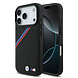 BMW BMW iPhone 17 Pro Back cover coque - MagSafe - PU Leather Case With Tricolor Slanted Stripes & Metal Logos - Noir BMW BMW iPhone 17 Pro Back cover coque - MagSafe - PU Leather Case With Tricolor Slanted Stripes & Metal Logos - Noir